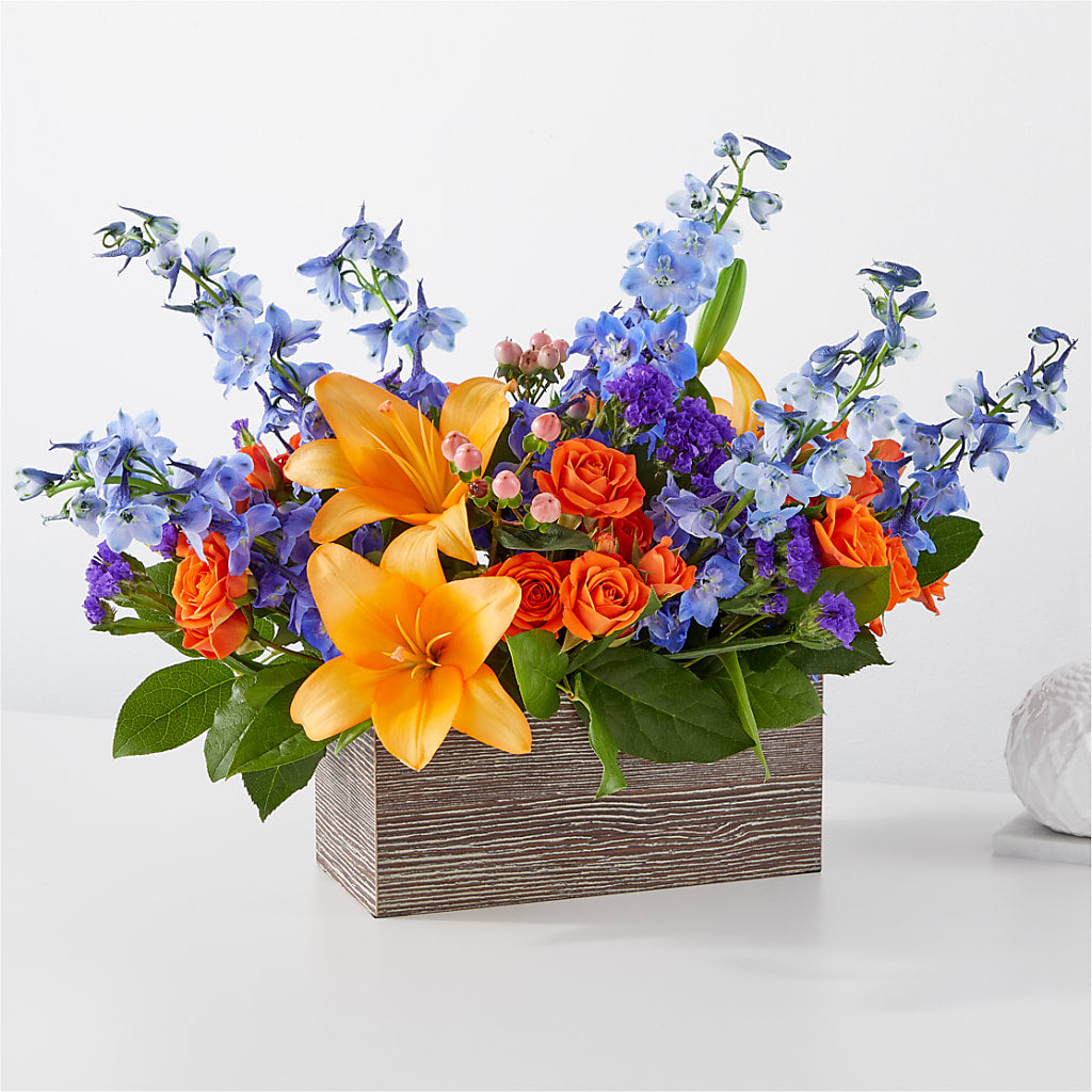 Radiant Citrus Box Bouquet – Floreria Mexico #3, Torrance CA