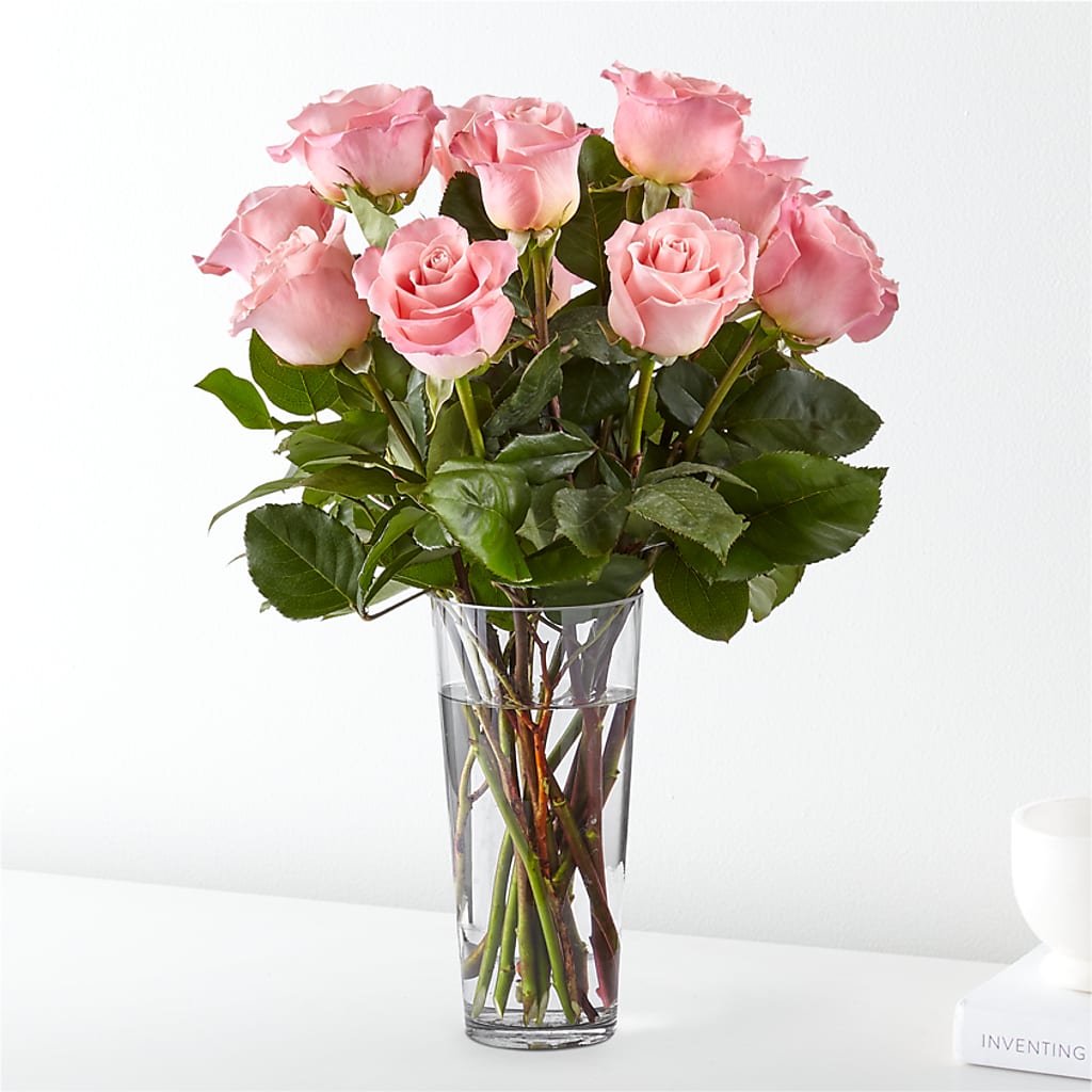 Long Stem Pink Rose Bouquet – Floreria Mexico #3, Torrance CA