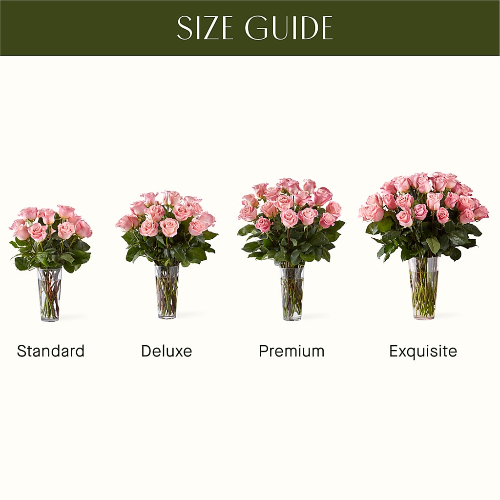 Long Stem Pink Rose Bouquet – Floreria Mexico #3, Torrance CA