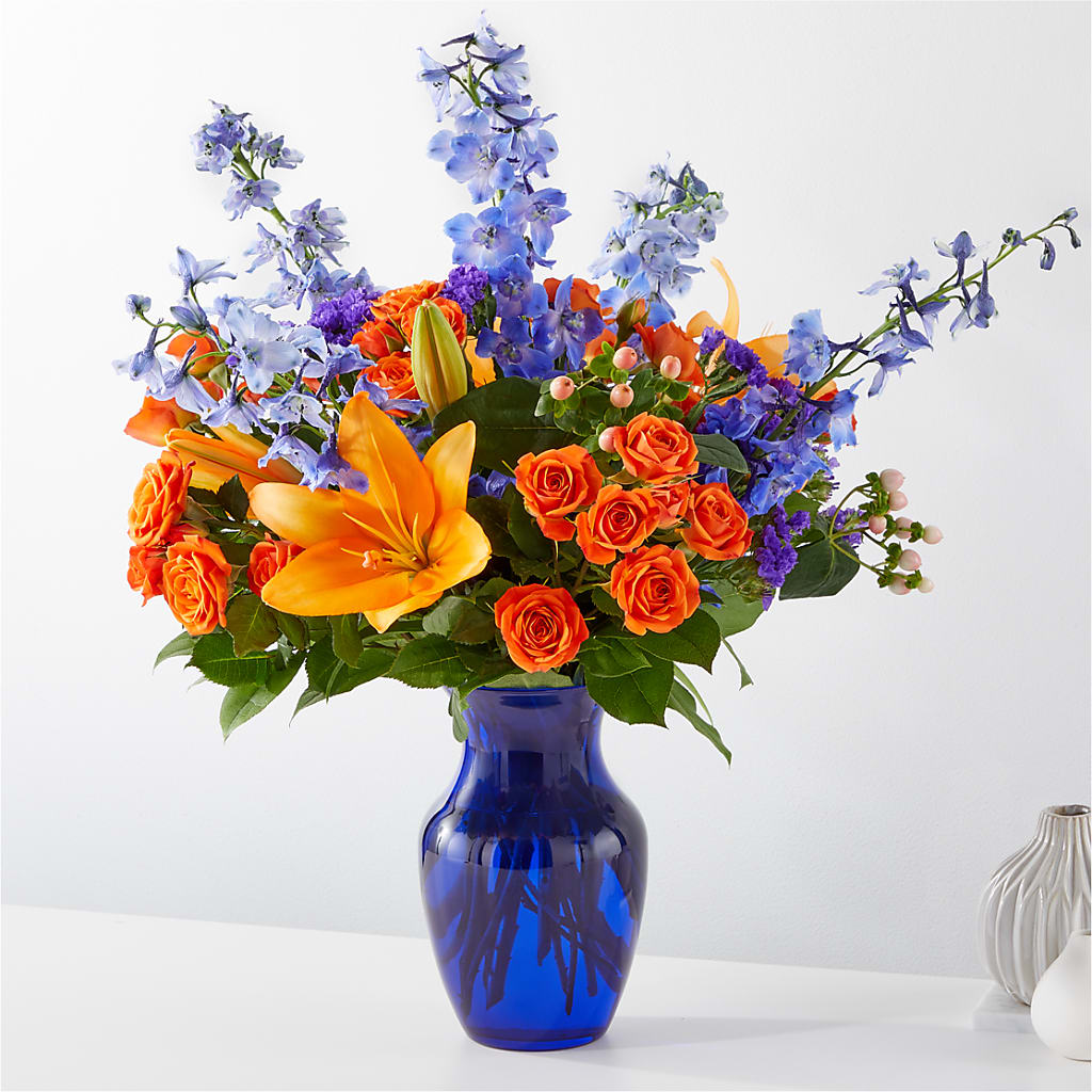 Radiant Citrus Bouquet – Floreria Mexico #3, Torrance CA