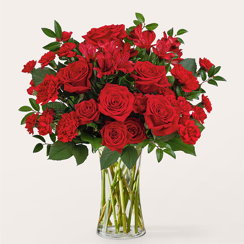 Brilliant Ruby Bouquet – Floreria Mexico #3, Torrance CA