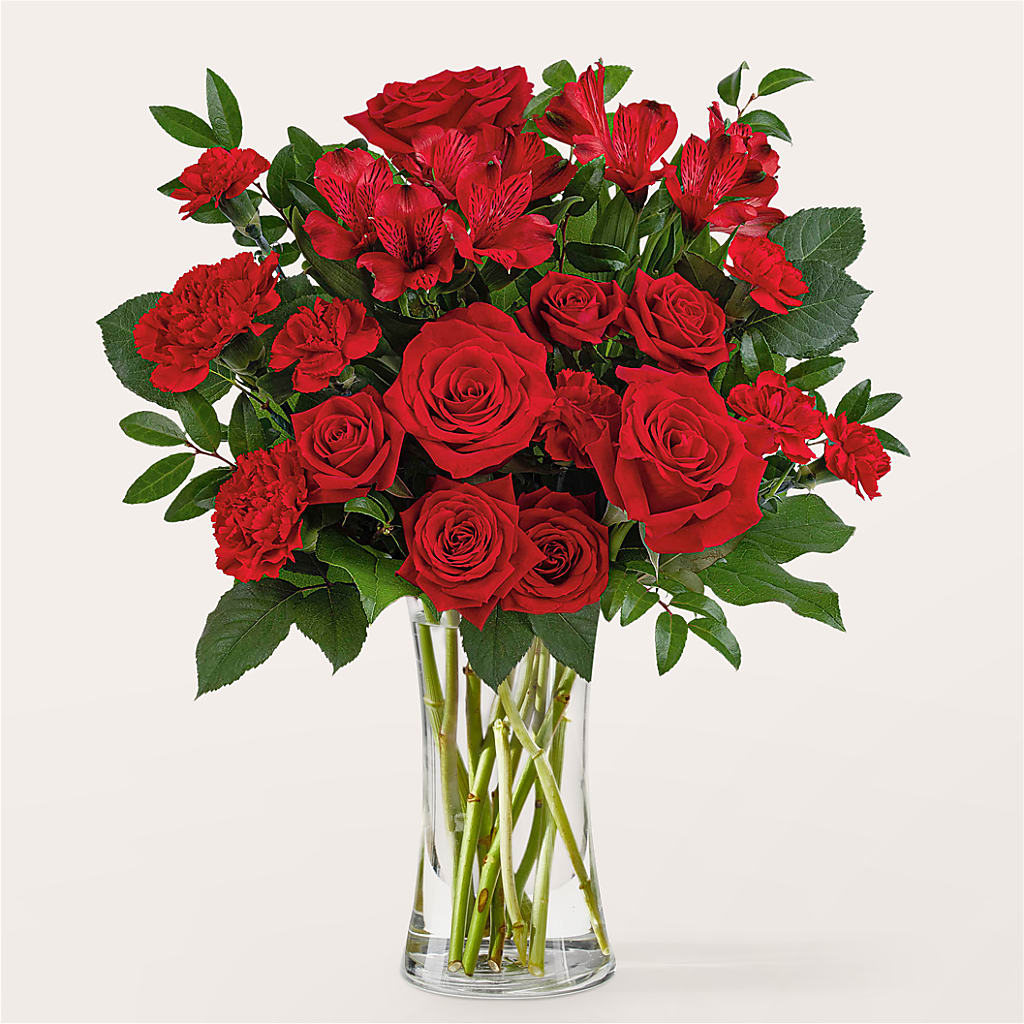 Brilliant Ruby Bouquet – Floreria Mexico #3, Torrance CA