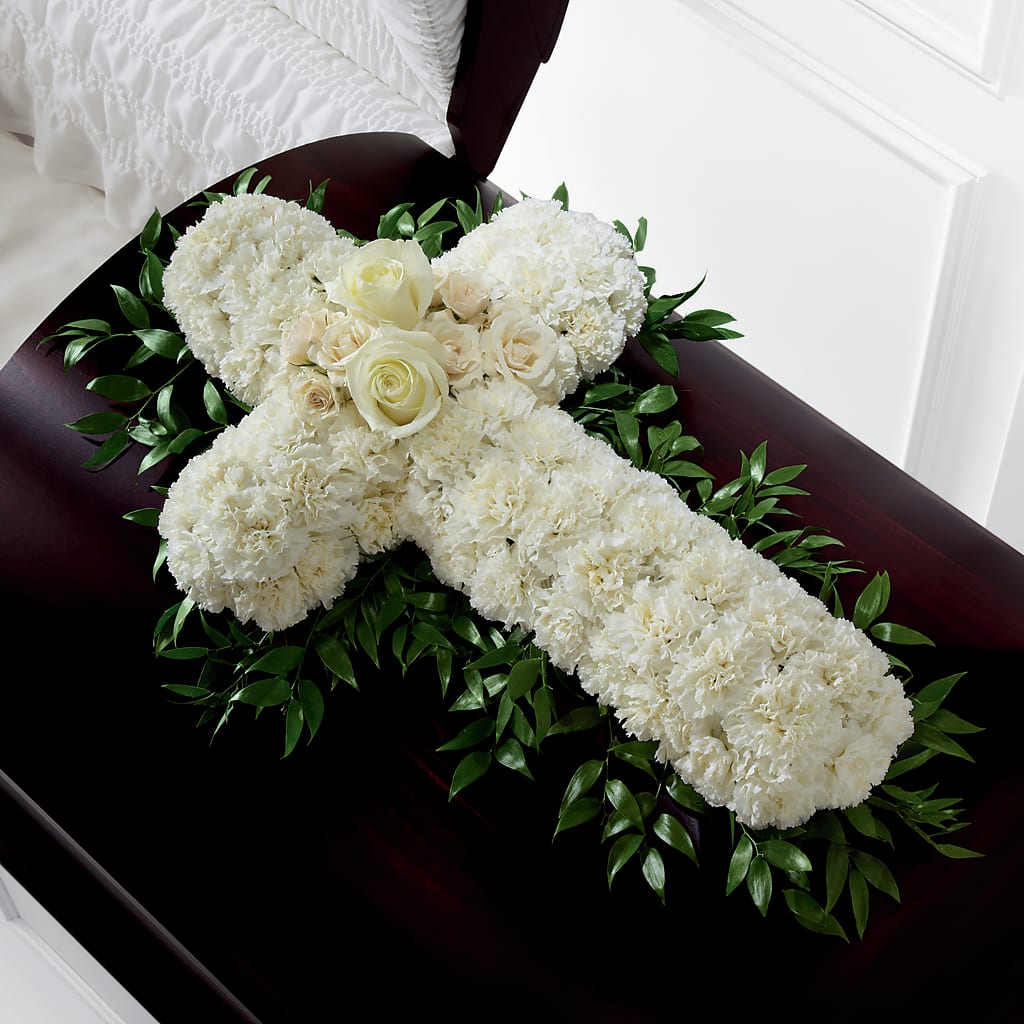 Peaceful Memories Casket Spray (Standard) – Floreria Mexico #3, Torrance CA