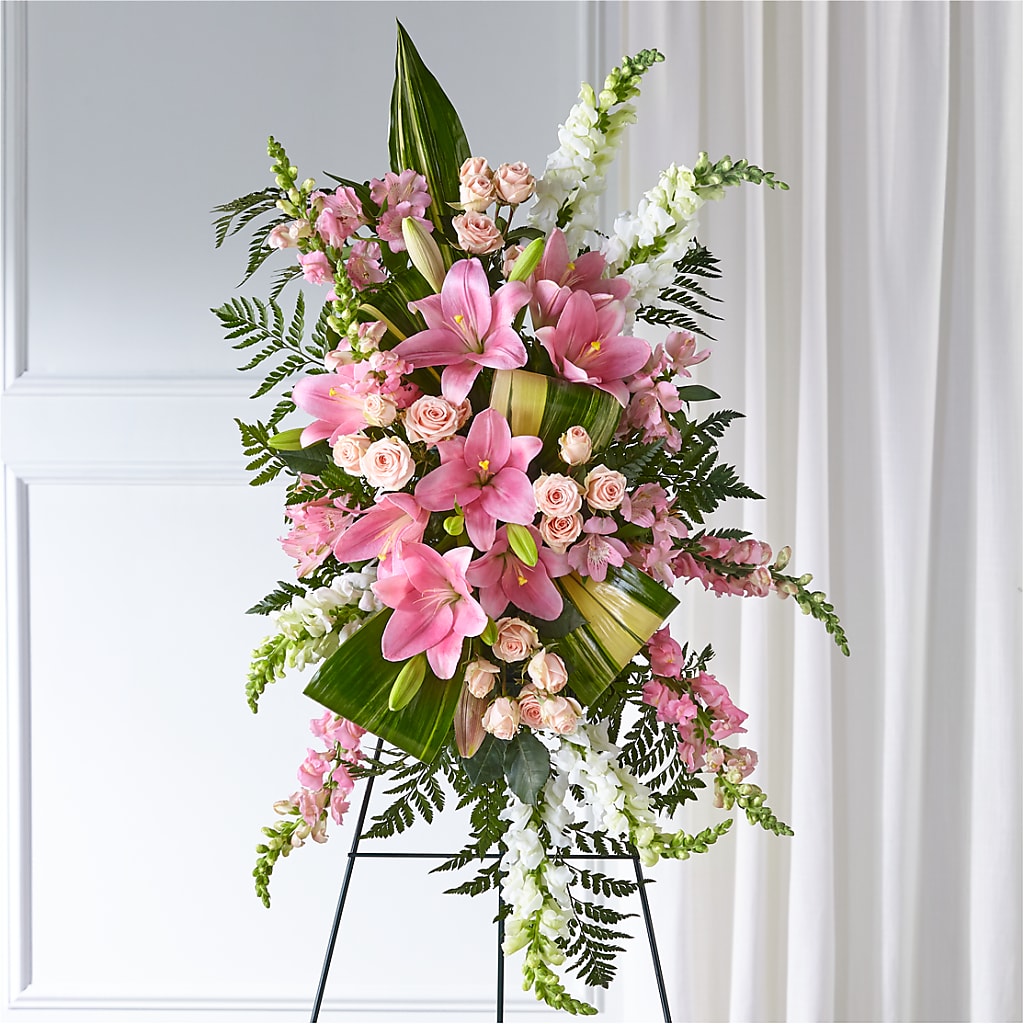 Elegant Embrace Standing Spray – Floreria Mexico #3, Torrance CA