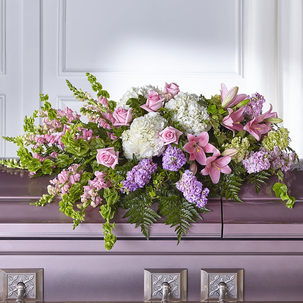 Life's Gratitude Casket Spray – Floreria Mexico #3, Torrance CA