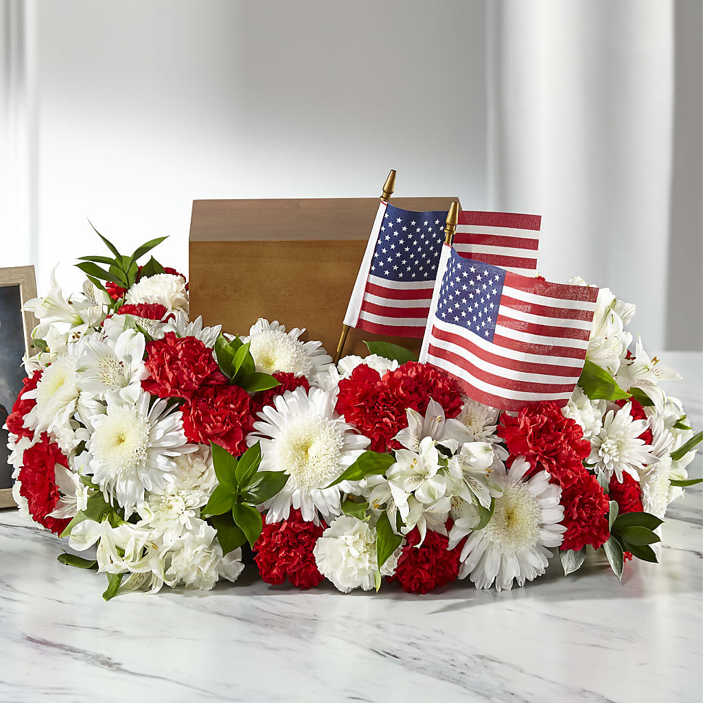 Spirit of Patriotism Cremation Adornment – Floreria Mexico #3, Torrance CA