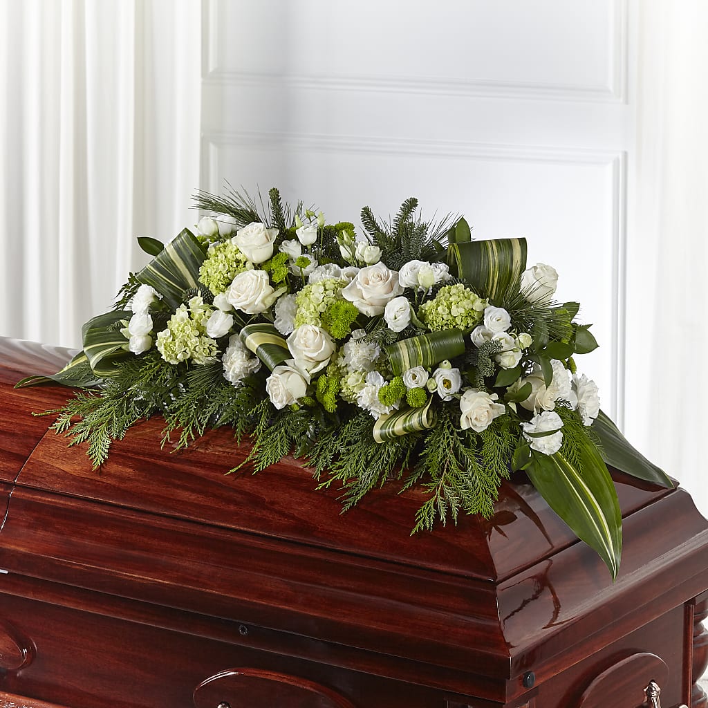 Hopeful Gesture Casket Spray – Floreria Mexico #3, Torrance CA