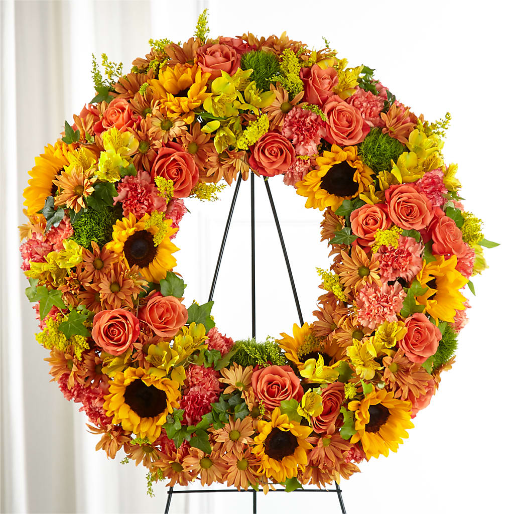 Autumnal Memories Wreath (Standard) – Floreria Mexico #3, Torrance CA