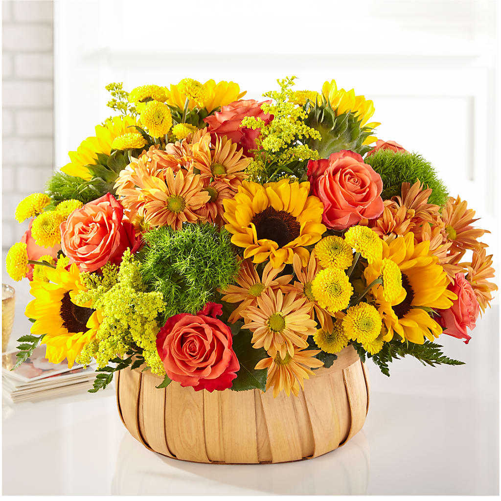 Harvest Sunflower Basket – Floreria Mexico #3, Torrance CA