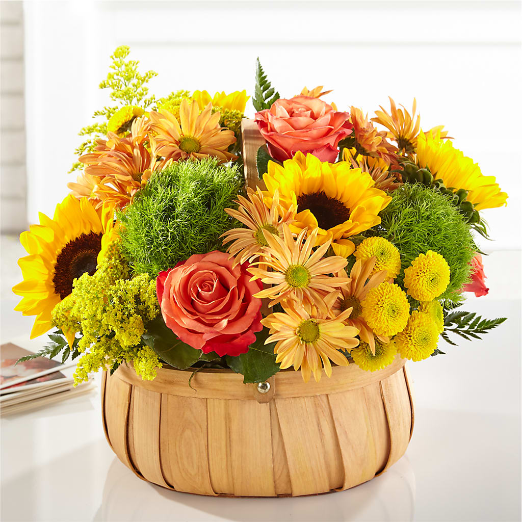 Harvest Sunflower Basket – Floreria Mexico #3, Torrance CA