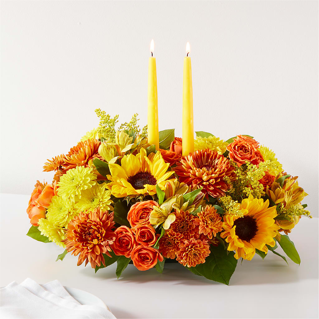 Autumn Harmony Centerpiece – Floreria Mexico #3, Torrance CA