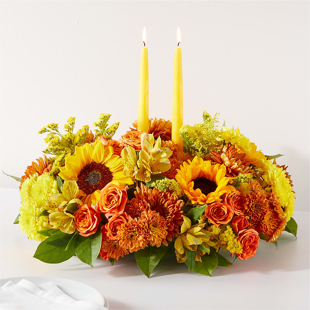 Autumn Harmony Centerpiece – Floreria Mexico #3, Torrance CA