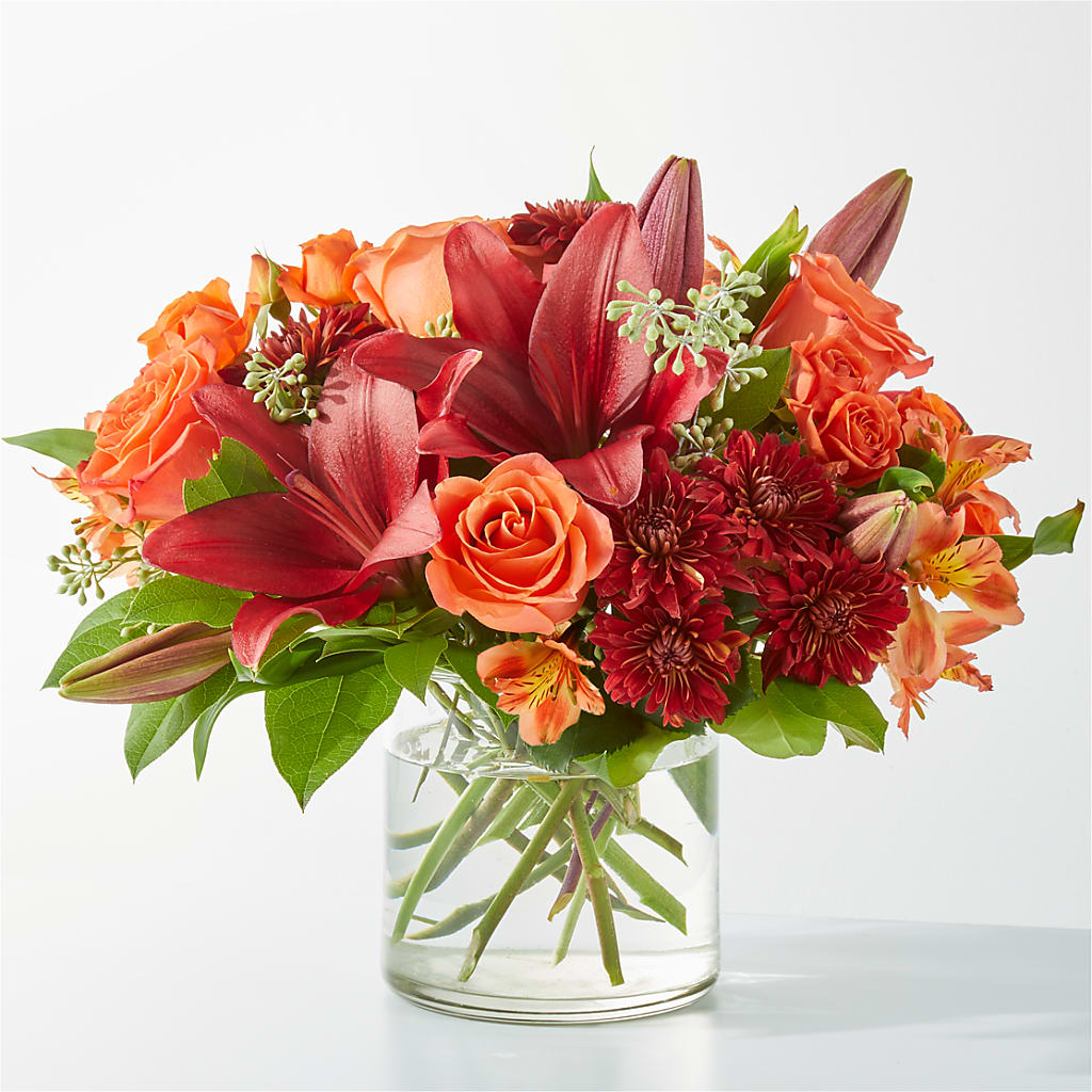 Crimson Leaves Bouquet – Floreria Mexico #3, Torrance CA