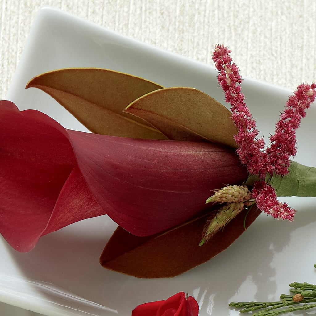 Red Calla Boutonniere – Floreria Mexico #3, Torrance CA