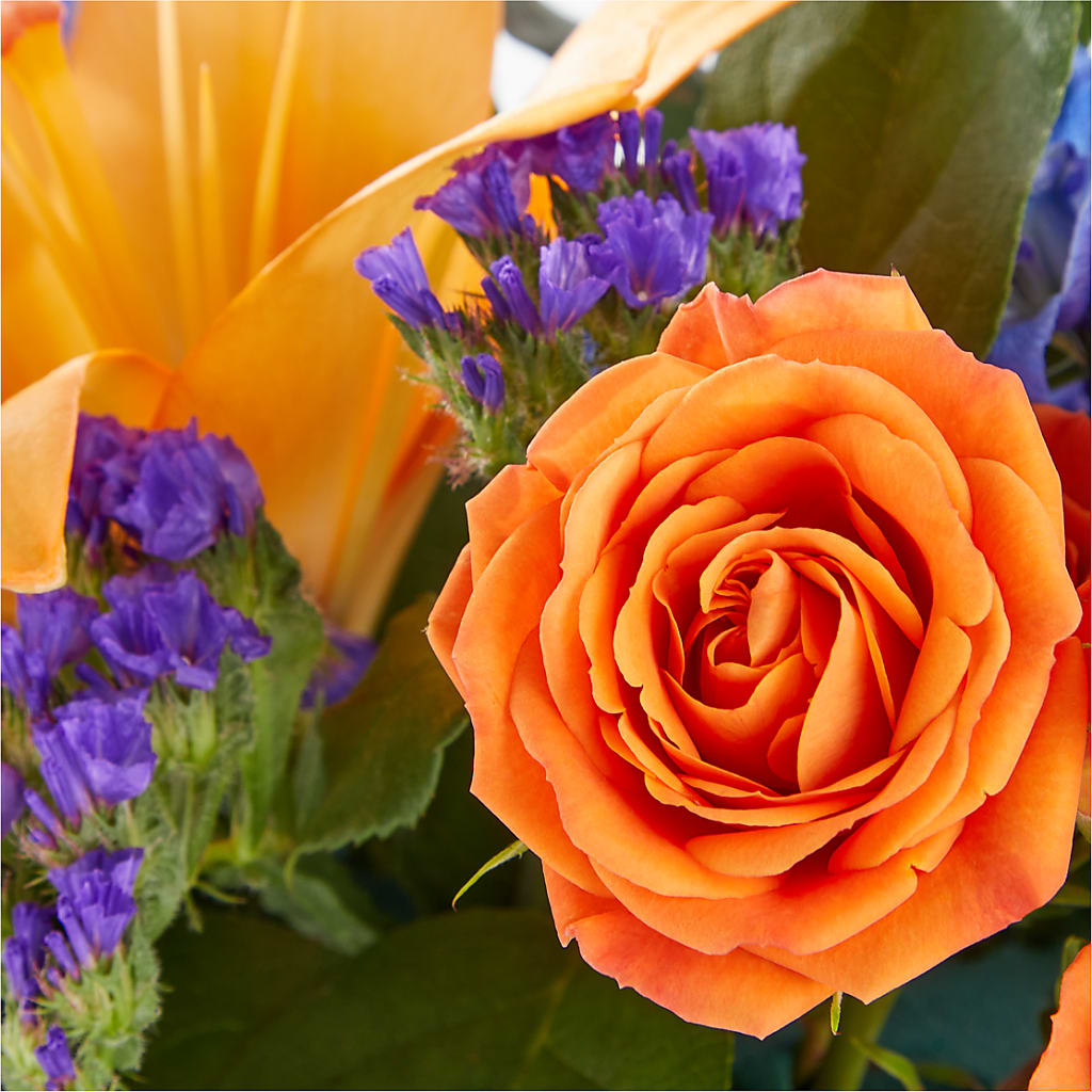 Radiant Citrus Box Bouquet –  Floreria Mexico #3, Torrance CA