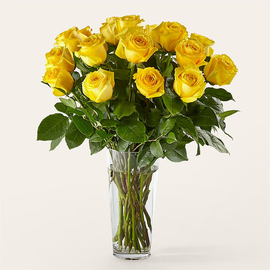 Long Stem Yellow Rose Bouquet –  Floreria Mexico #3, Torrance CA