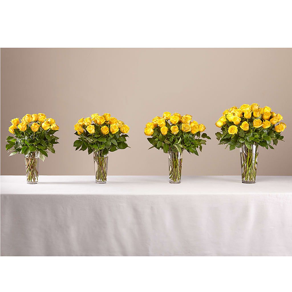 Long Stem Yellow Rose Bouquet –  Floreria Mexico #3, Torrance CA