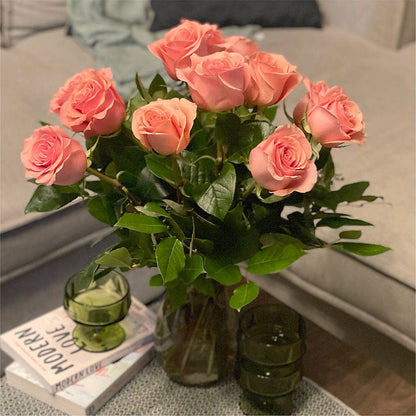 Long Stem Pink Rose Bouquet –  Floreria Mexico #3, Torrance CA