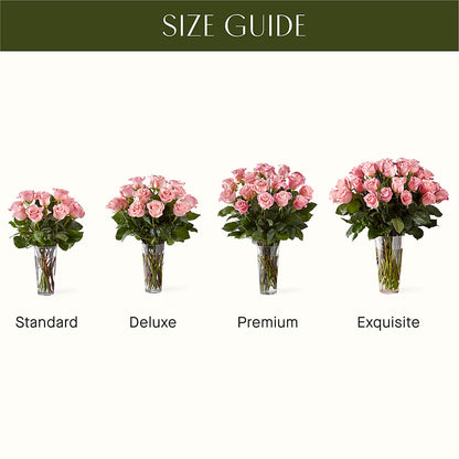 Long Stem Pink Rose Bouquet –  Floreria Mexico #3, Torrance CA