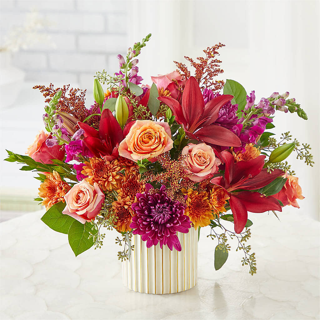 Burgundy Landscape Bouquet –  Floreria Mexico #3, Torrance CA