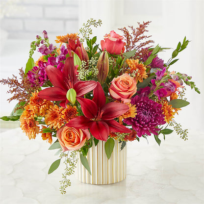 Burgundy Landscape Bouquet –  Floreria Mexico #3, Torrance CA