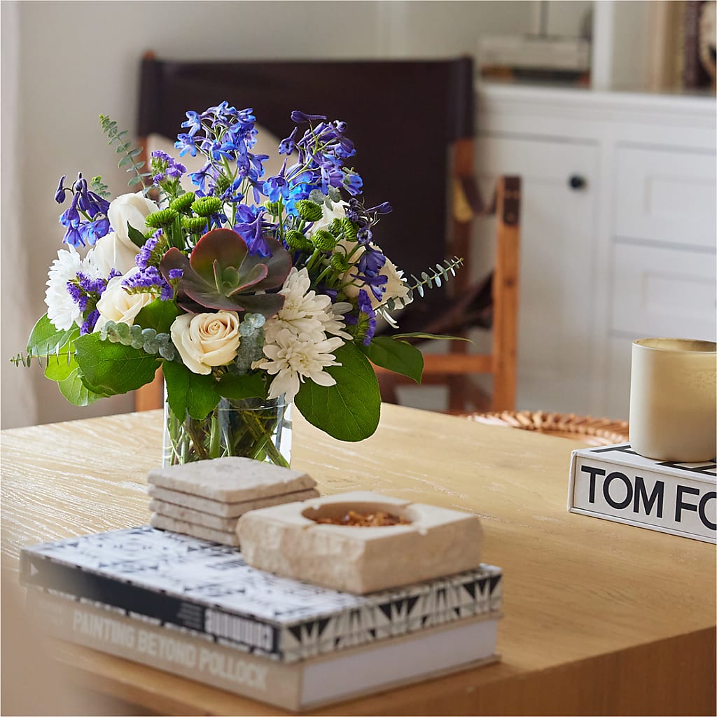Cerulean Waves Bouquet –  Floreria Mexico #3, Torrance CA