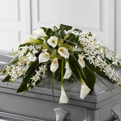Angel Wings Casket Spray –  Floreria Mexico #3, Torrance CA