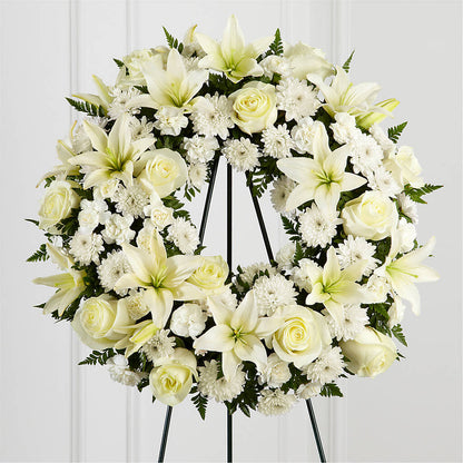Treasured Tribute Wreath –  Floreria Mexico #3, Torrance CA