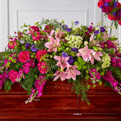 Radiant Tribute Casket Spray –  Floreria Mexico #3, Torrance CA