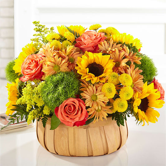 Harvest Sunflower Basket –  Floreria Mexico #3, Torrance CA