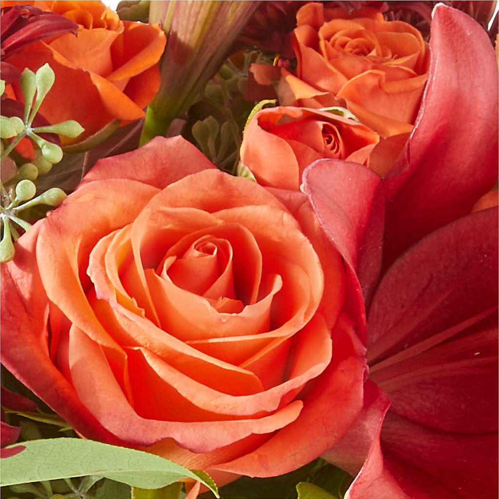 Crimson Leaves Bouquet –  Floreria Mexico #3, Torrance CA