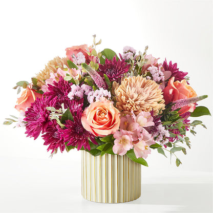 Berry Cobbler Bouquet with Ivory Vase –  Floreria Mexico #3, Torrance CA