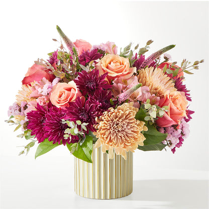 Berry Cobbler Bouquet with Ivory Vase –  Floreria Mexico #3, Torrance CA