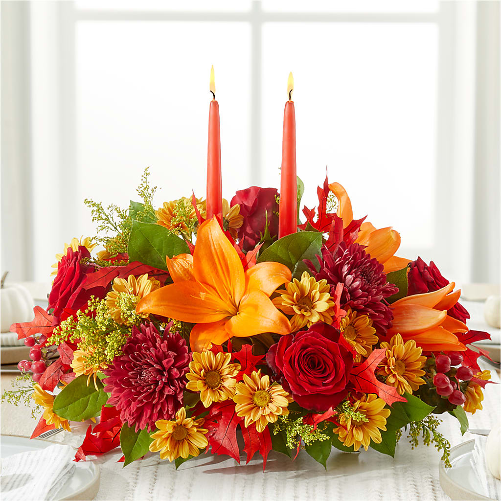 Autumn's Embrace Centerpiece –  Floreria Mexico #3, Torrance CA