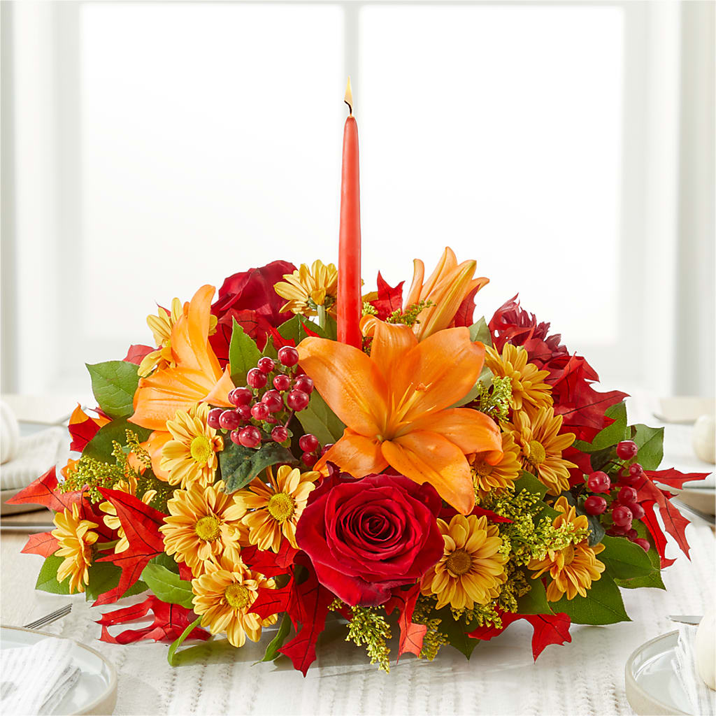 Autumn's Embrace Centerpiece –  Floreria Mexico #3, Torrance CA