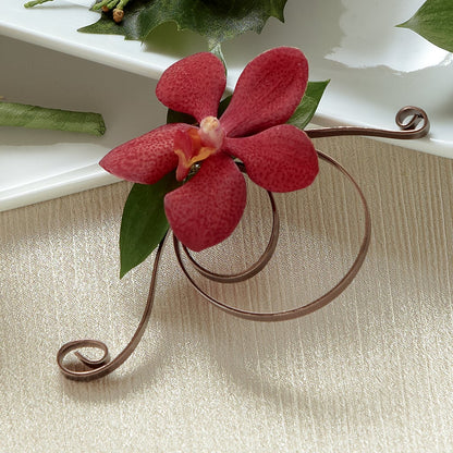 Red Mokara Boutonniere –  Floreria Mexico #3, Torrance CA